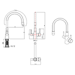 Смеситель для кухни Lemark Comfort LM3075C-Gray под фильтр
