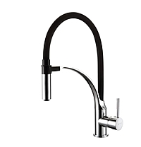 Смеситель для кухни Lemark Soul LM6007C хром/черный