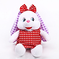 Мягкая игрушка "Зайка бант в горох"