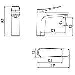 Смеситель для раковины Lemark Bronx LM3706BL черный