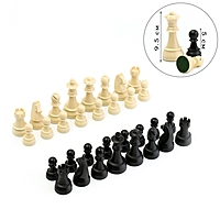 Турнирные шахматные фигуры Leap, 34 шт, король 9.5 см, королева 8.5 см, пешка 5 см,без поля