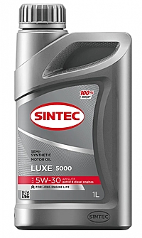 Масло моторное Sintec Luxe 5000 5W-30 SL/CF 1 л п/синт.