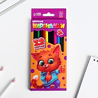 Карандаши 12 цветов ArtFox STUDY, трехгранные, деревянные, заточенные, европодвес