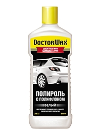 Полироль кузова DoctorWax белый с полифлоном 300 мл DW8409