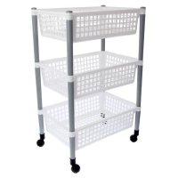 Контейнер для овощей, на колесах 3-х секционный, лоток 10 л