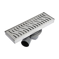 Трап AFLORN AF20410-30, d=50 мм, горизонтальный, 100х300 мм, нержавеющая сталь