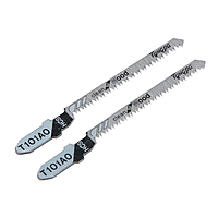 Пилки для лобзиков ТУНДРА, по дереву, фигурный рез, HCS, 50/75 х 1.4 мм, 2 шт.