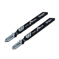 Пилки для лобзиков ТУНДРА, по дереву, прямой рез, HCS, 50/75 х 1.4 мм, 2 шт.