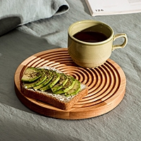 Доска разделочная для подачи и сервировки "Олимп", d=20х1.8 см, берёза