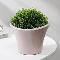 Кашпо со вставкой «Лагуна», 600 мл, d=13 см, h=9 см, цвет розовый