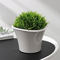 Кашпо со вставкой «Лагуна», 600 мл, d=13 см, h=9 см, цвет бежевый