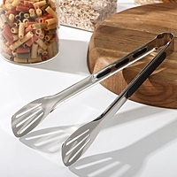 Щипцы кухонные "Chrome" 28,5 см нержавеющая сталь, цвет черный