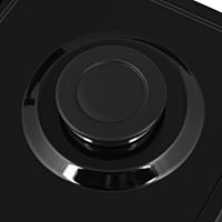 Варочная поверхность HOMSair HGE643BK, газовая, 4 конфорки, чёрная