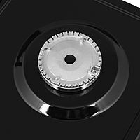 Варочная поверхность HOMSair HGE643BK, газовая, 4 конфорки, чёрная