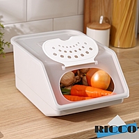 Контейнер для овощей 7,6л 32,3х22х14,8см, цвет бежевый