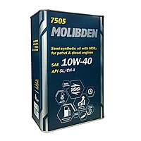 Масло моторное Mannol 7505 Molibden 10W-40 1 л п/синт. мет.