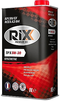Масло моторное RIXX TP X 5W-30 A3/B4 1 л синт.