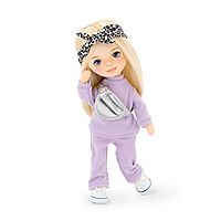 Кукла мягкая Mia в фиолетовом спортивном костюме 32 см