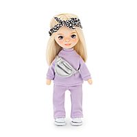 Кукла мягкая Mia в фиолетовом спортивном костюме 32 см