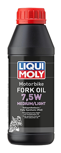Вилочное масло Liqui Moly Motorbike Fork Oil 7,5W Medium/Light 0,5 л синт.