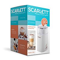 Кофемолка Scarlett SC-CG44506, электрическая, 160 Вт, 60 г, белая