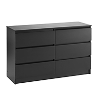 Комод с 6-ью ящиками Бетти, 1200х420х775, Черный