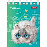 Блокнот А7 40л на гребне "Кошарики", обл мел карт, бл 65г, 6В МИКС 40Б7В1гр