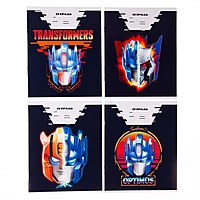 Тетрадь 24 листа, линейка, "Трансформеры"  4 вида МИКС, Tansformers