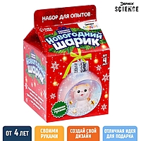 Набор для опытов "Новогодний шарик", котик