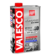 Масло моторное VALESCO Eurotec GX 7000 5W-40 1 л синт. мет.