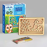 Загатовки для творчества. Пластилиновые картинки "Птица" 210х148