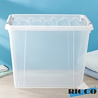 Контейнер д/хранения с крышкой 25л 41х29,5х31,2см, прозрачный