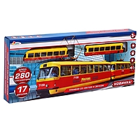 Железная дорога ТРАМВАЙ длина пути 280см, свет-звук B2011687-R