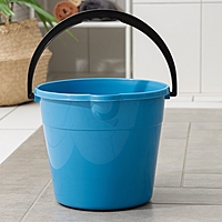 Ведро 10л d28см h24см круг, цвет голубой