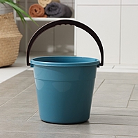 Ведро 5л d22см h19,5см круг, цвет голубой