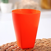 Стакан 500мл d9см h11,5см, цвет оранжевый