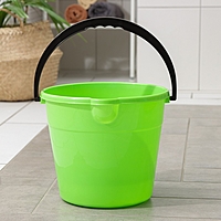 Ведро 10л d28см h24см круг, цвет салатовый