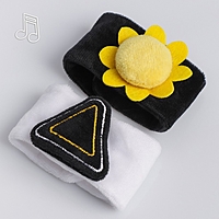 Браслетики - погремушки «Панда», 2шт