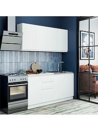 Кухонный гарнитур прямой «Клик Мебель. Стиль», с столешницей, 1600 мм, цвет белый