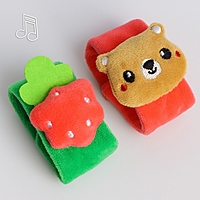 Браслетик - погремушка «Мишка» в домике, 2шт