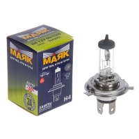 Автолампа "МАЯК", SUPER LIGHT+30%, H4, 12 В, 60/55 Вт (P43t)
