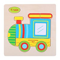 Детские деревянные рамки-вкладыши «Транспорт» 15 × 15 × 0,5 см, МИКС