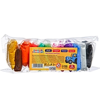 Прыгающий пластилин, 12 цветов, Синий Трактор