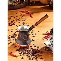 Турка для кофе "Армянская джезва", медная, высокая, 350 мл