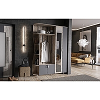 Прихожая Лика 1, 1500х370х2150, Дуб юкон/Графит