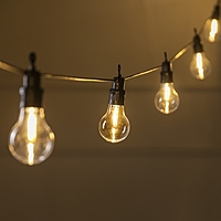 БЕЛТ ЛАЙТ DECOR. "Лампочки", IP44, 5 м, Н.Т. 2W, шаг 50 см,10 ламп, 220V, Т/БЕЛЫЙ