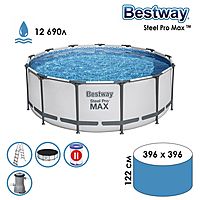 Бассейн Pool Set 396х122см фильтр-насос лестница тент 5618W