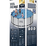Бассейн Steel Pro Max 396х122см фильтр-насос лестница 5618W