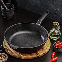 Сковорода 26 см "Magma" литая чугунная, пластик. ручка h=6 см