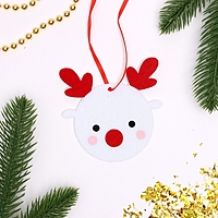 Набор для творчества - создай елочное украшение из фетра "Олененок"